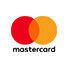 Mastercard logo with red and orange circles.