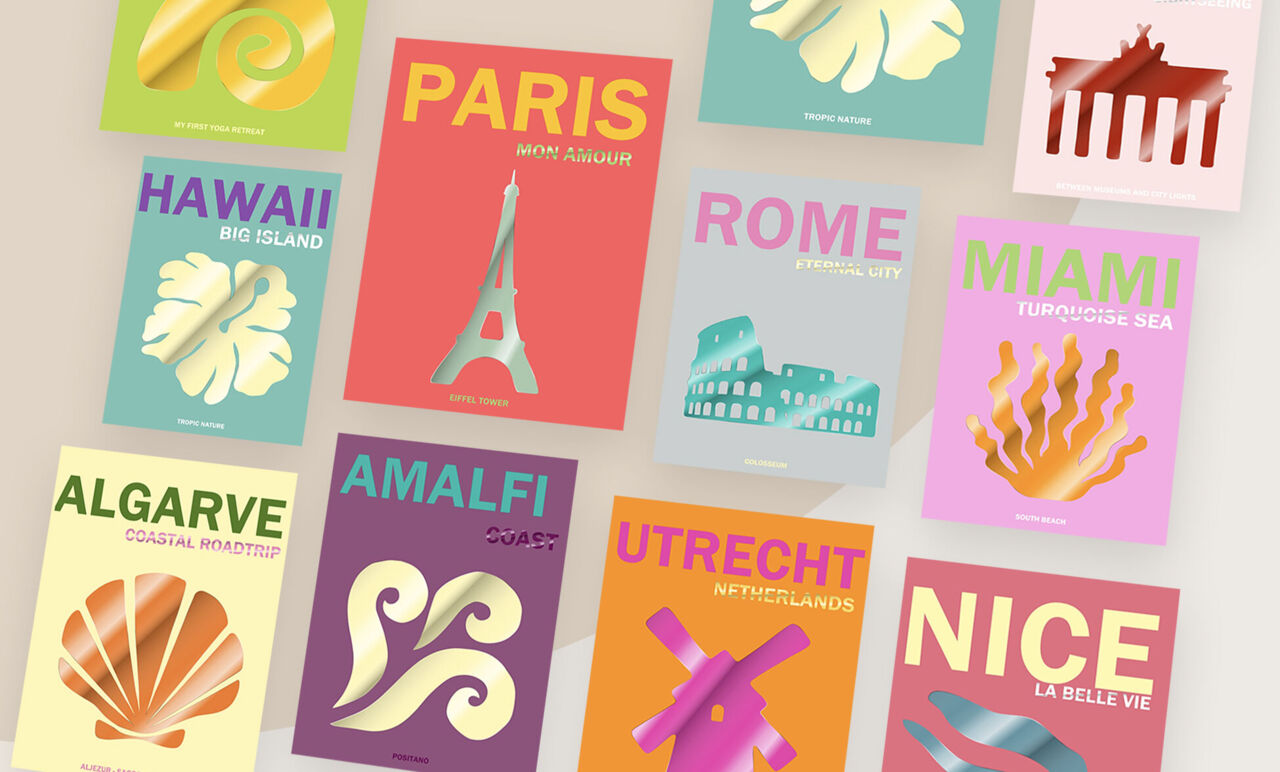 A collection of different "Art Collection" cover designs.