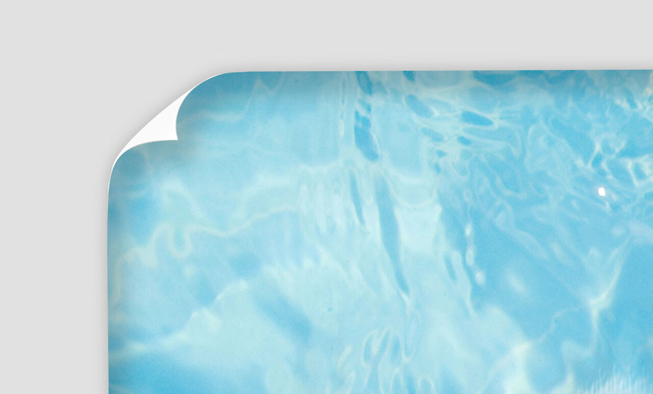 Crystal clear water with gentle wave movements