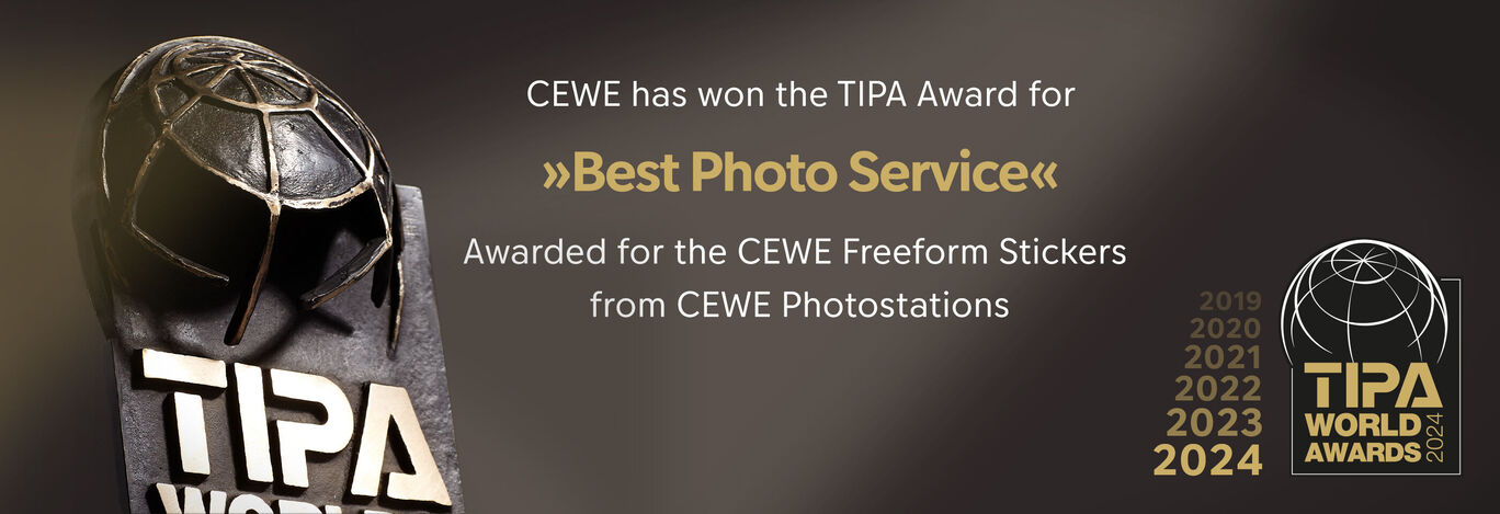 CEWE has won the TIPA Award for best photo service.