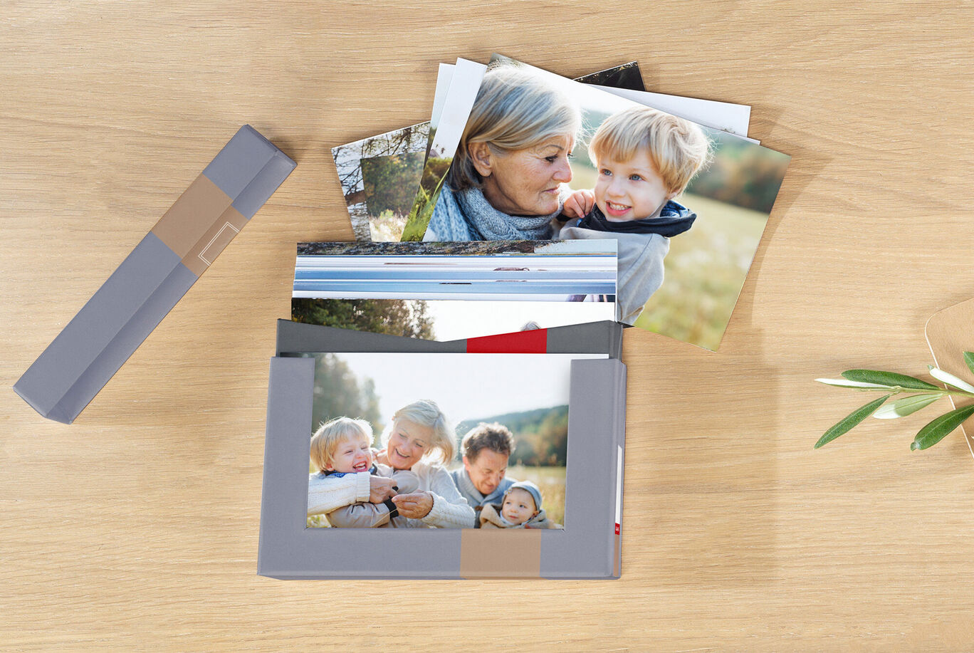 A lovingly designed photo book with various images showing beautiful memories.