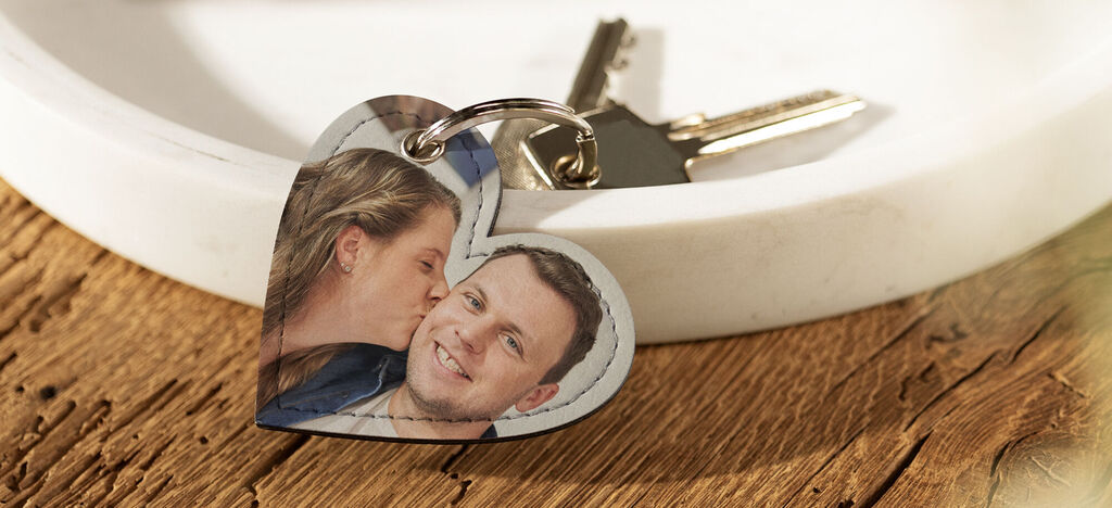 Heart pendant with key, loving memories