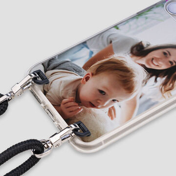 A photo case with an image of mother and child.
