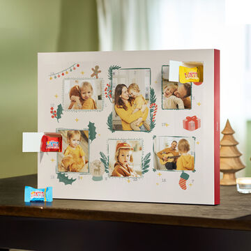 A beautiful advent calendar with loving images and sweet surprises