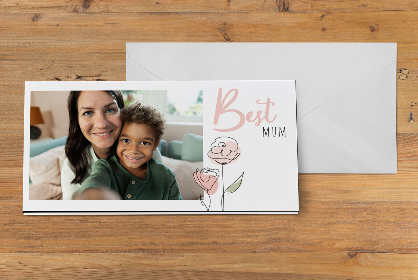 A loving gift for the best mother with a personal message.