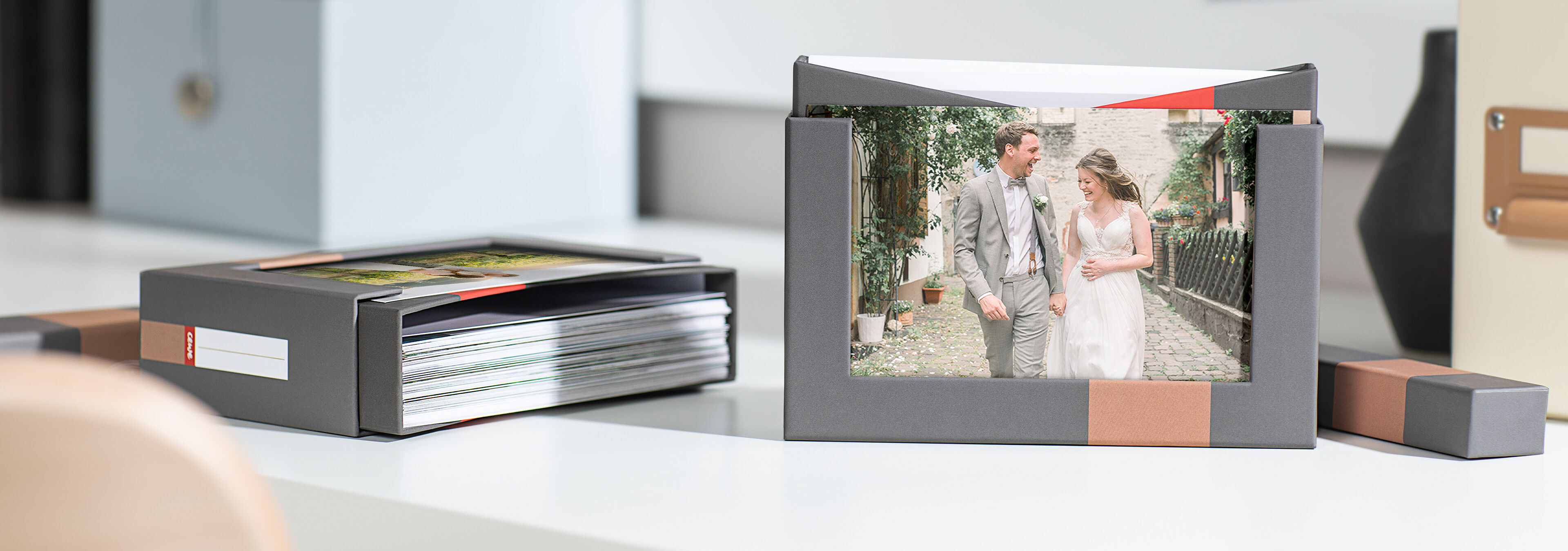 Beautiful wedding memories in a stylish box