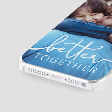 Phone with custom design, the text says "better together."