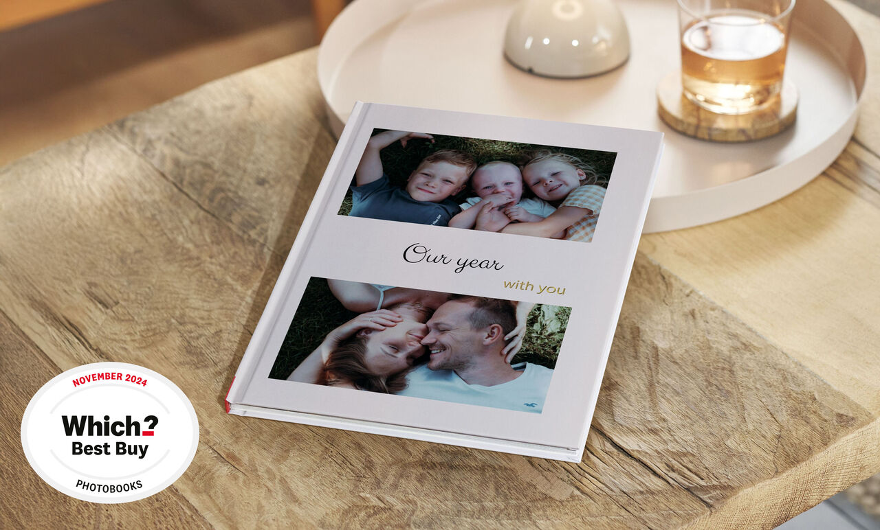 A lovingly designed photo book with personal memories.
