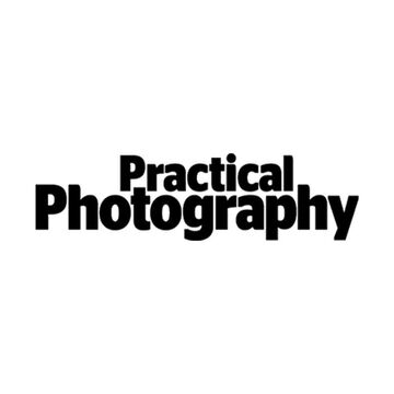 Logo of Practical Photography, bold text on a white background.