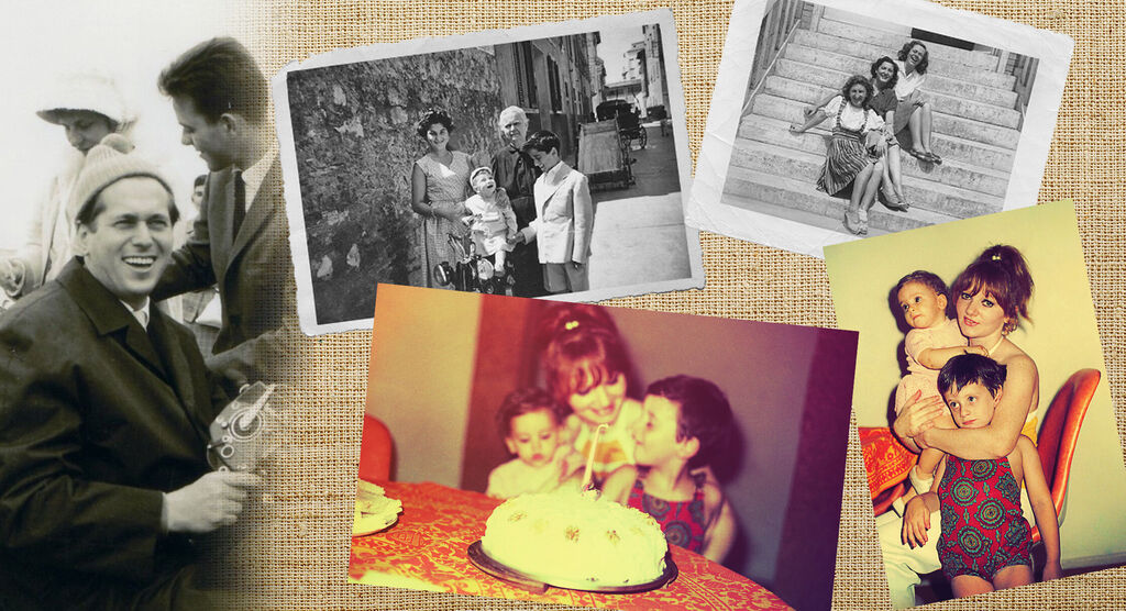 Collage of nostalgic photos showing beautiful memories, including family gatherings and childhood memories.