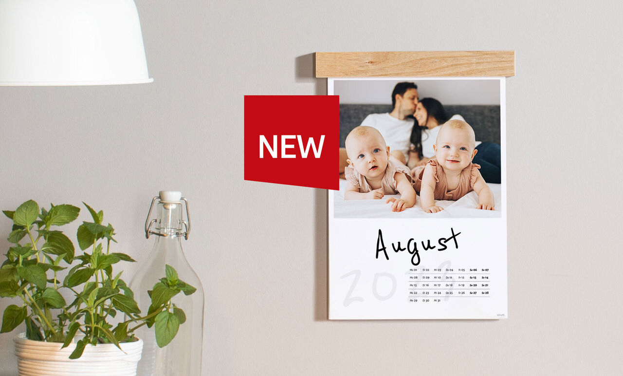 A beautiful photo calendar showcasing the month of August.