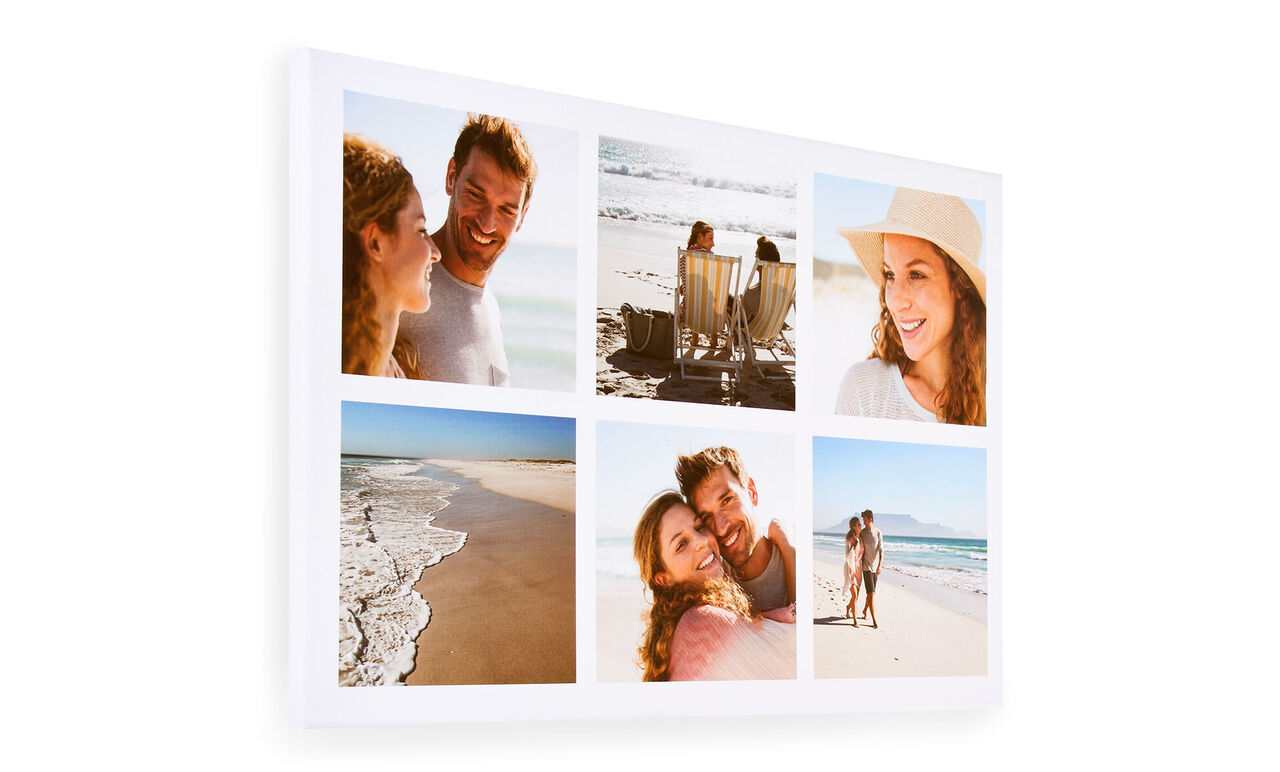 Lovely beach moments in a beautifully arranged collage.
